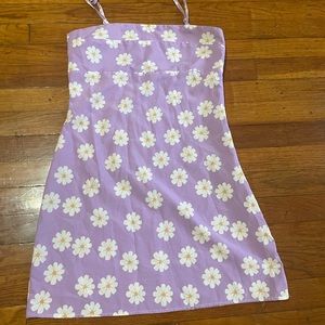 Lavender Floral mini dress